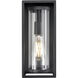 Caleb 1 Light 12.5 inch Textured Black Outdoor Wall Sconce